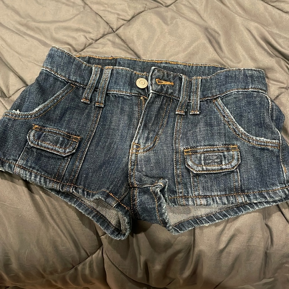 aeropostale low rise denim shorts